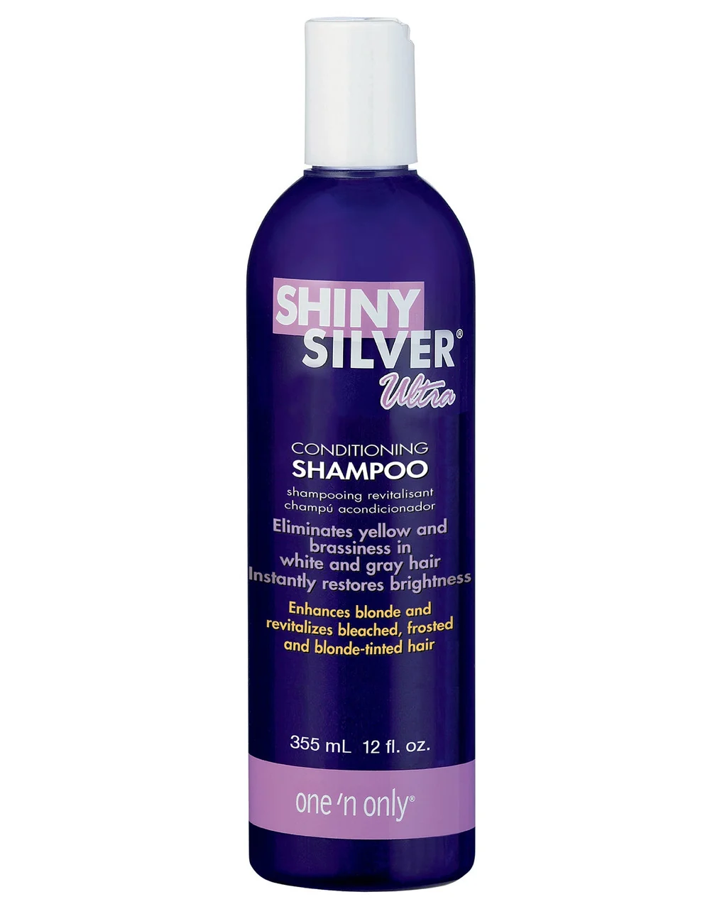 Eco-Friendly One n Only Shiny Silver Shampoo Ultra hair Conditioning 12 Oz Advanced