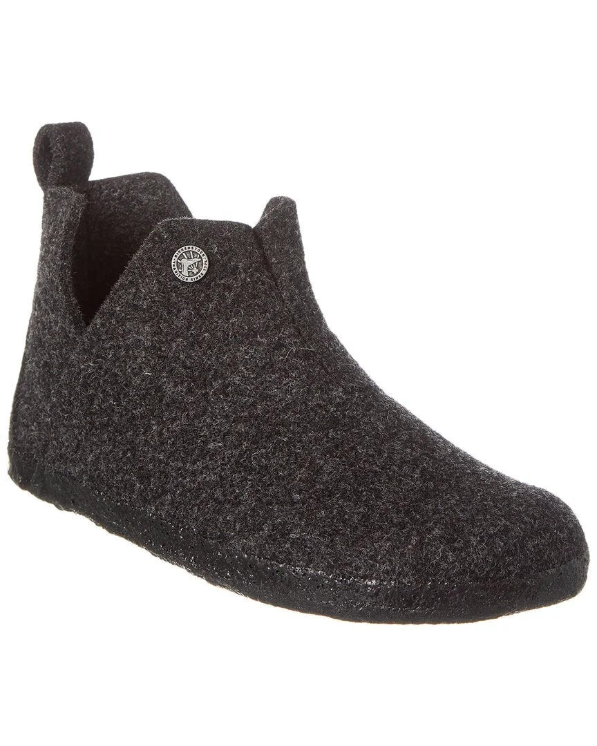 Flexible Birkenstock Unisex Andermatt Shearling Wool Felt Anthracite First-Class