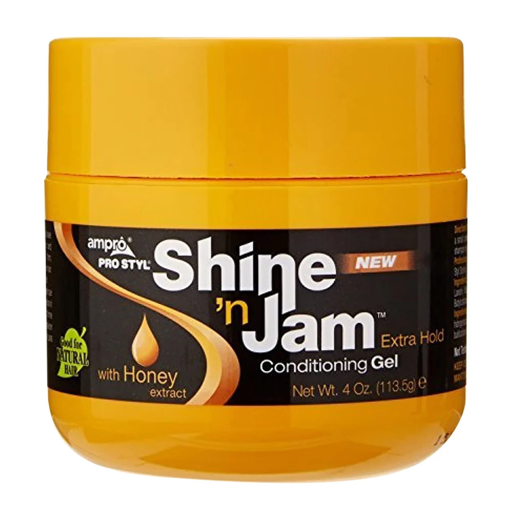 Original Shine n Jam Ampro Pro Styl Conditioning Gel Extra Hold 4 Oz Casual
