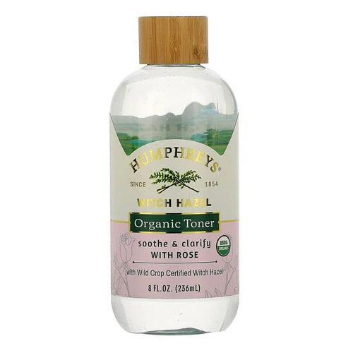 Reliable Humphrey's Witch Hazel Organic Toner with Rose Soothe Clarify 8 Oz Certified