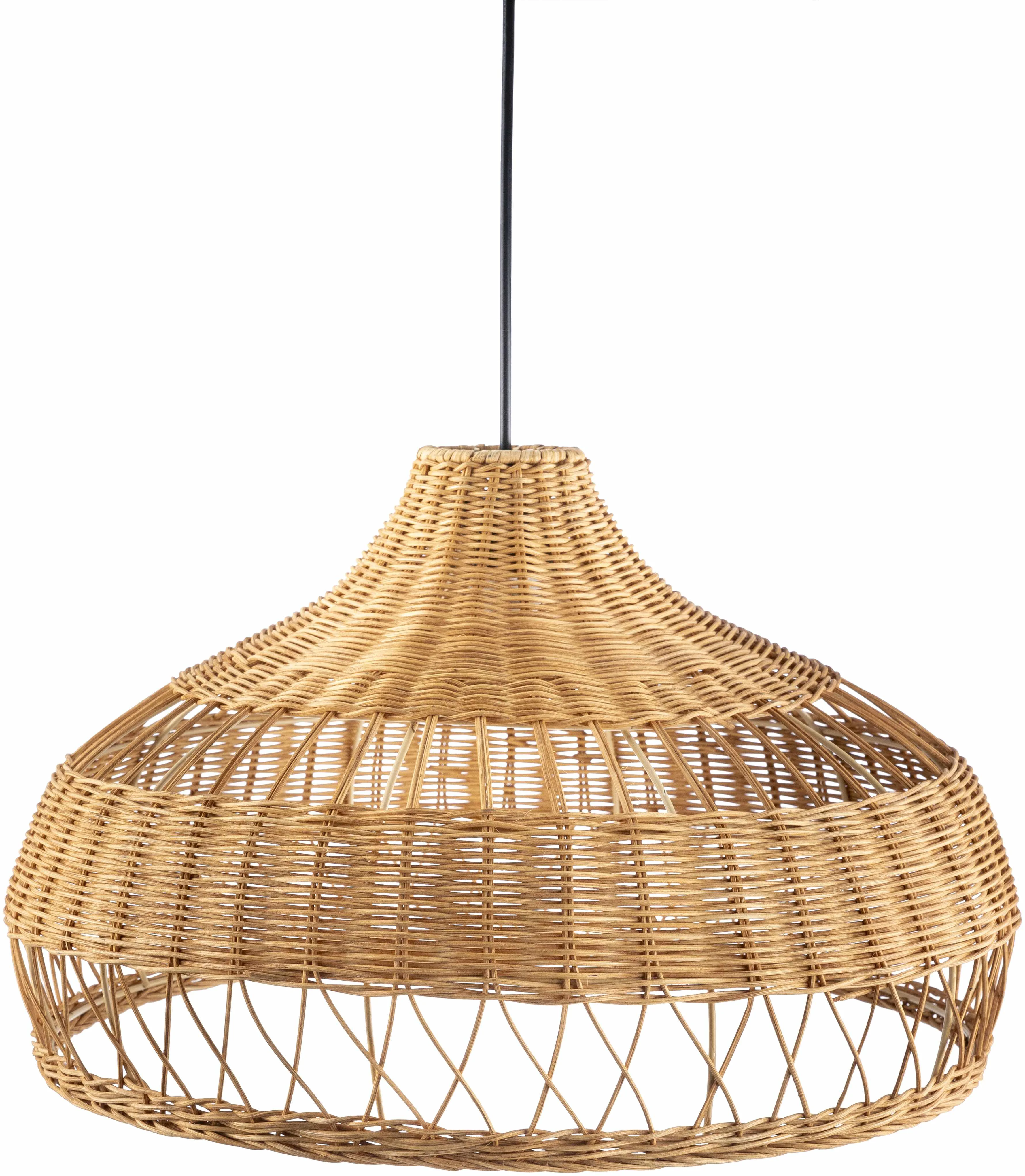 Enhanced Moijabana Rattan Pendant Light Pure