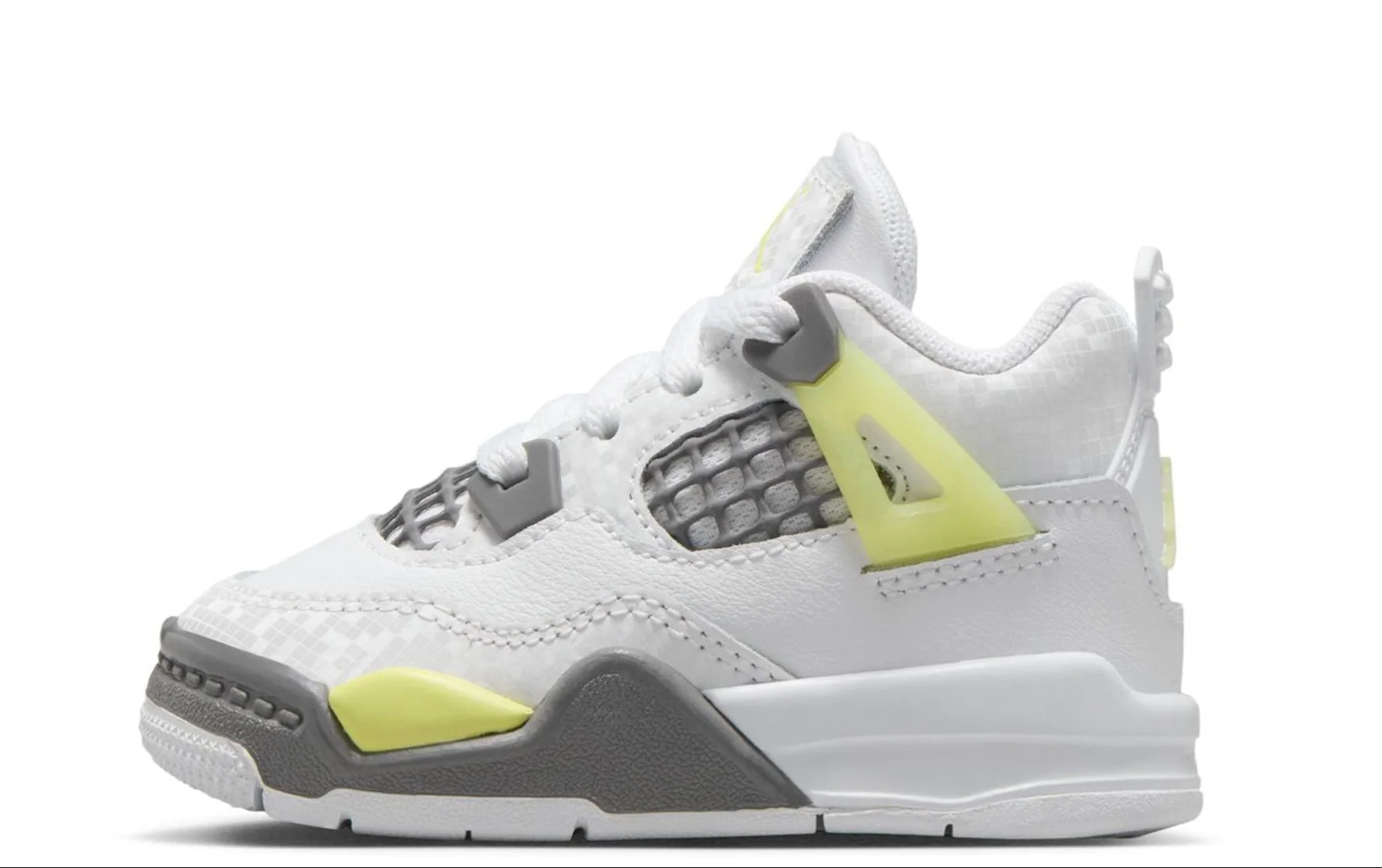 Flexible Air Jordan Toddlers Retro 4 'Light Lemon Twist' Td Td Clean
