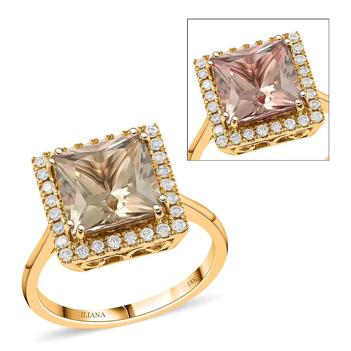 Practical HomeJewelryRingsHalo Rings 6304257 Pure