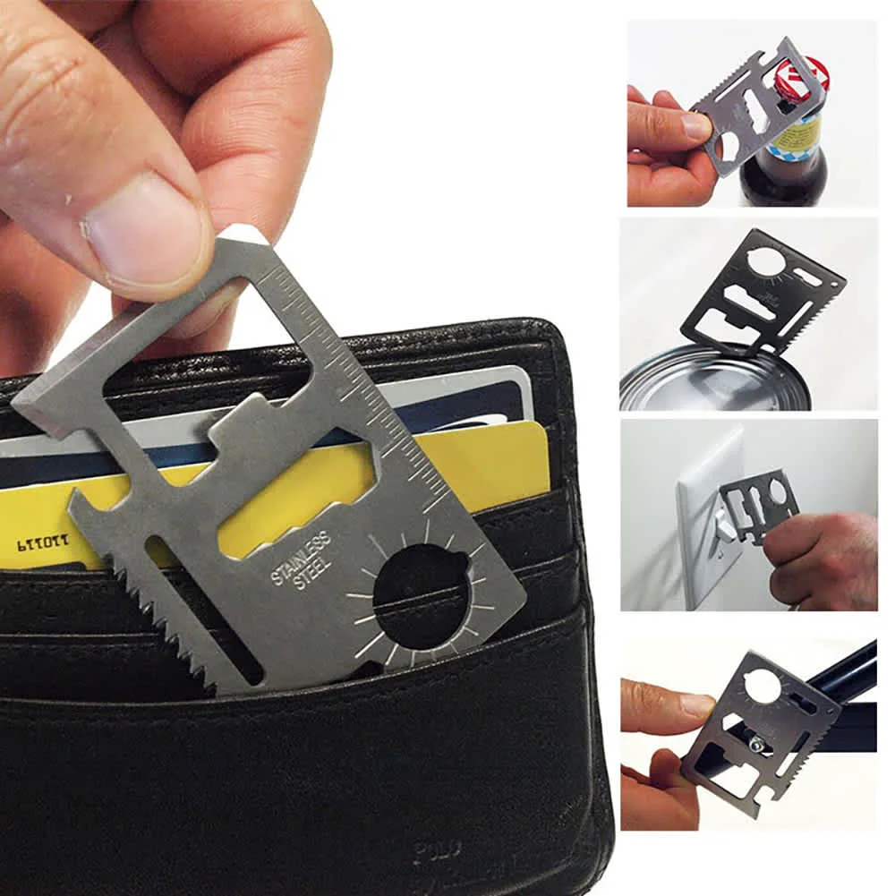 Breathable Weekend Warrior 12-in1 Wallet Multitool - 5 Pack High-Grade