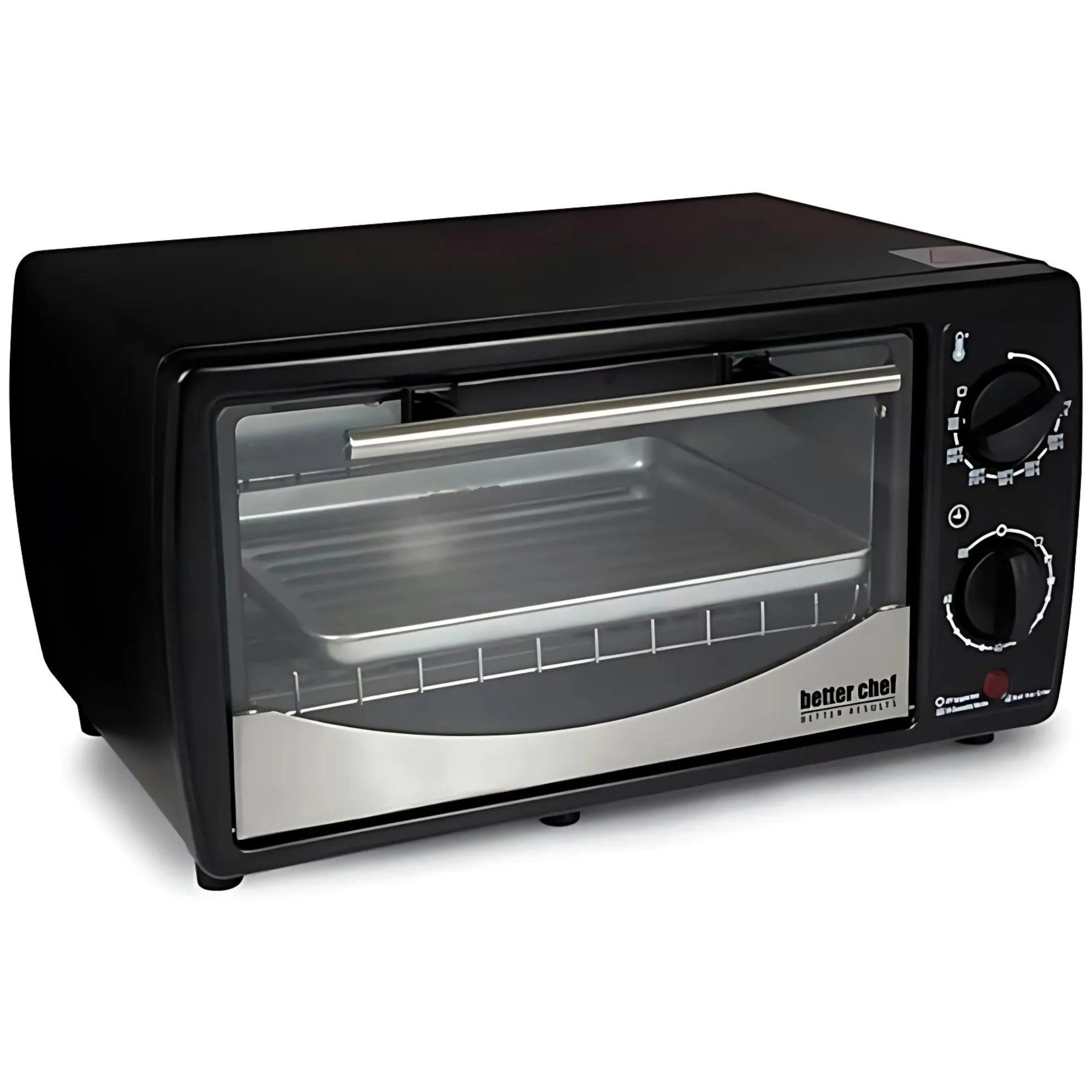 Premium Better Chef 9-Liter Toaster Oven Broiler W Stainless Front Panel Environmentally Friendly