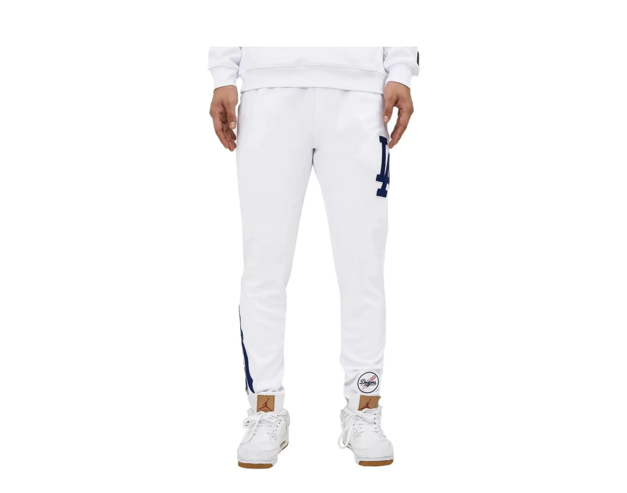 Easy-to-Use Pro Standard Los Angeles Dodgers Logo Men Joggers White Advanced