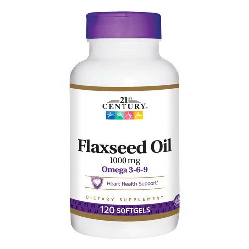 Natural 21St Century Flaxseed Oil 1000Mg Softgels - 120 Ea Flexible