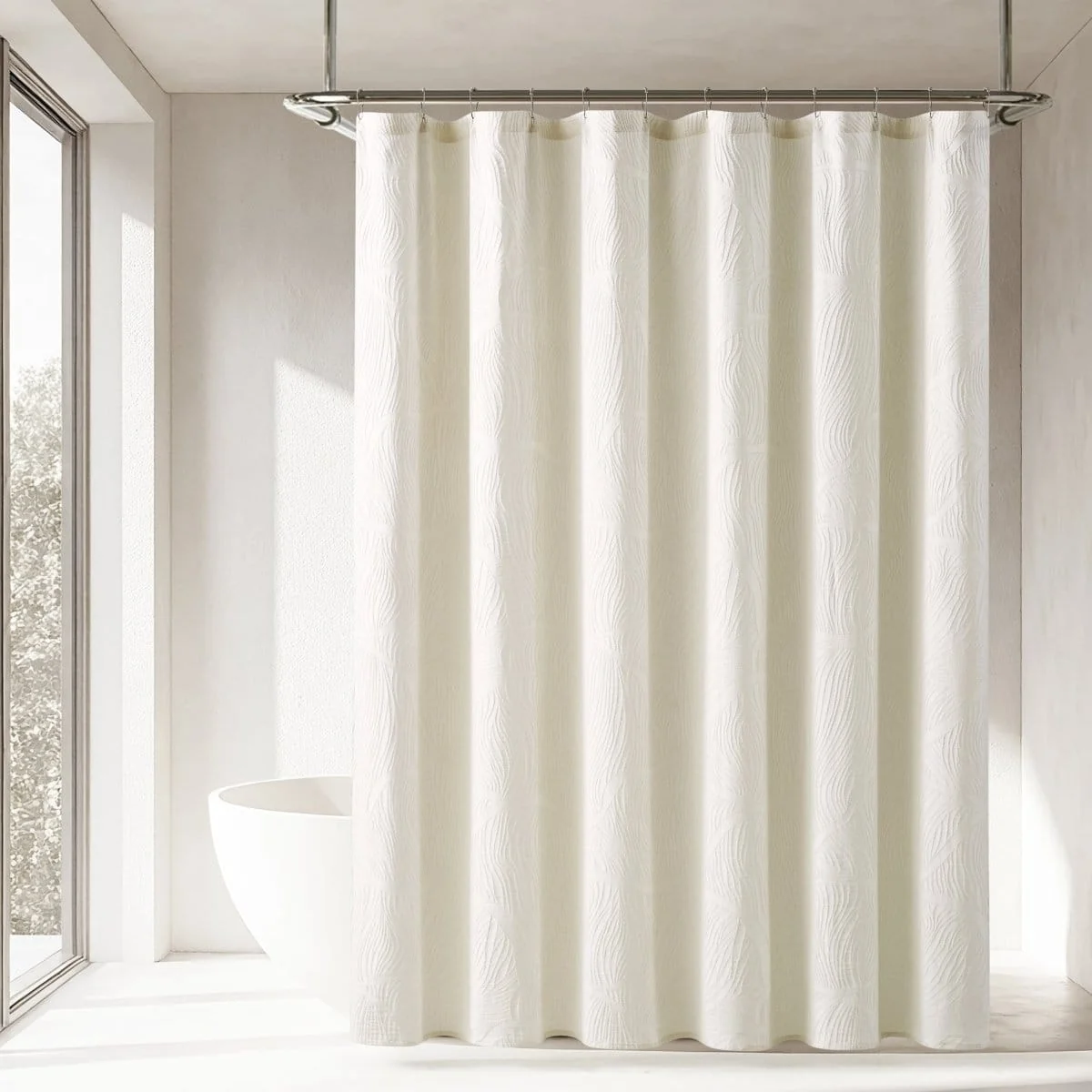 High-Grade Capstone Whisper Shower Curtain First-Class