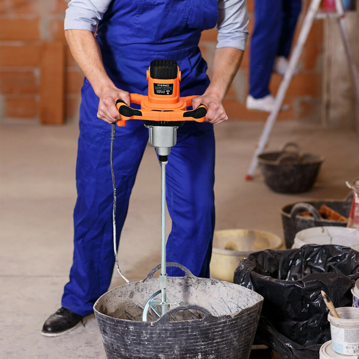 Original Design Powerful Portable Handheld Electric Concrete Cement Mixer Drill Recyclable