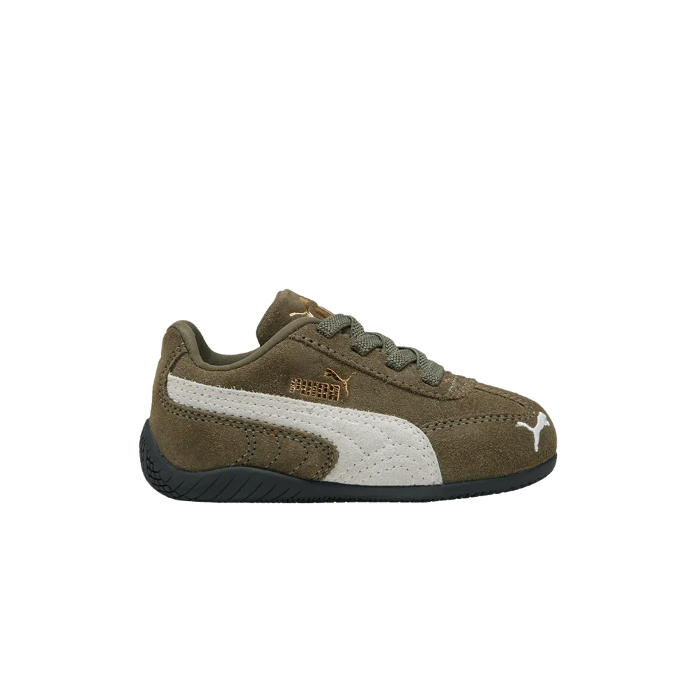 Practical PUMA Speedcat OG Toddlers' TD Easy-On Sneakers — Loden Green Suede Eco-Friendly