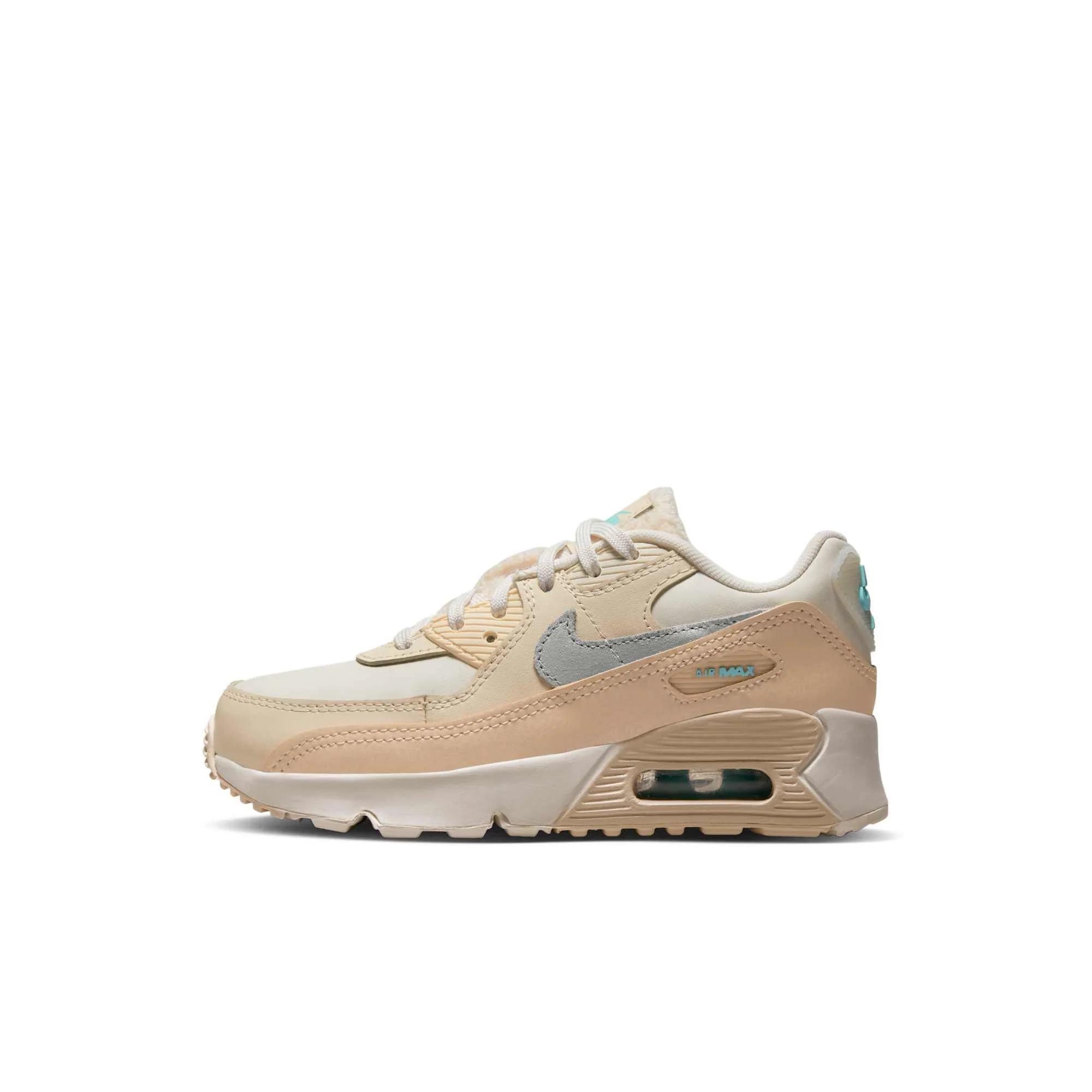 High-Grade Nike Preschool Air Max 90 Leather 'Phantom Shimmer' Sneakers Professional