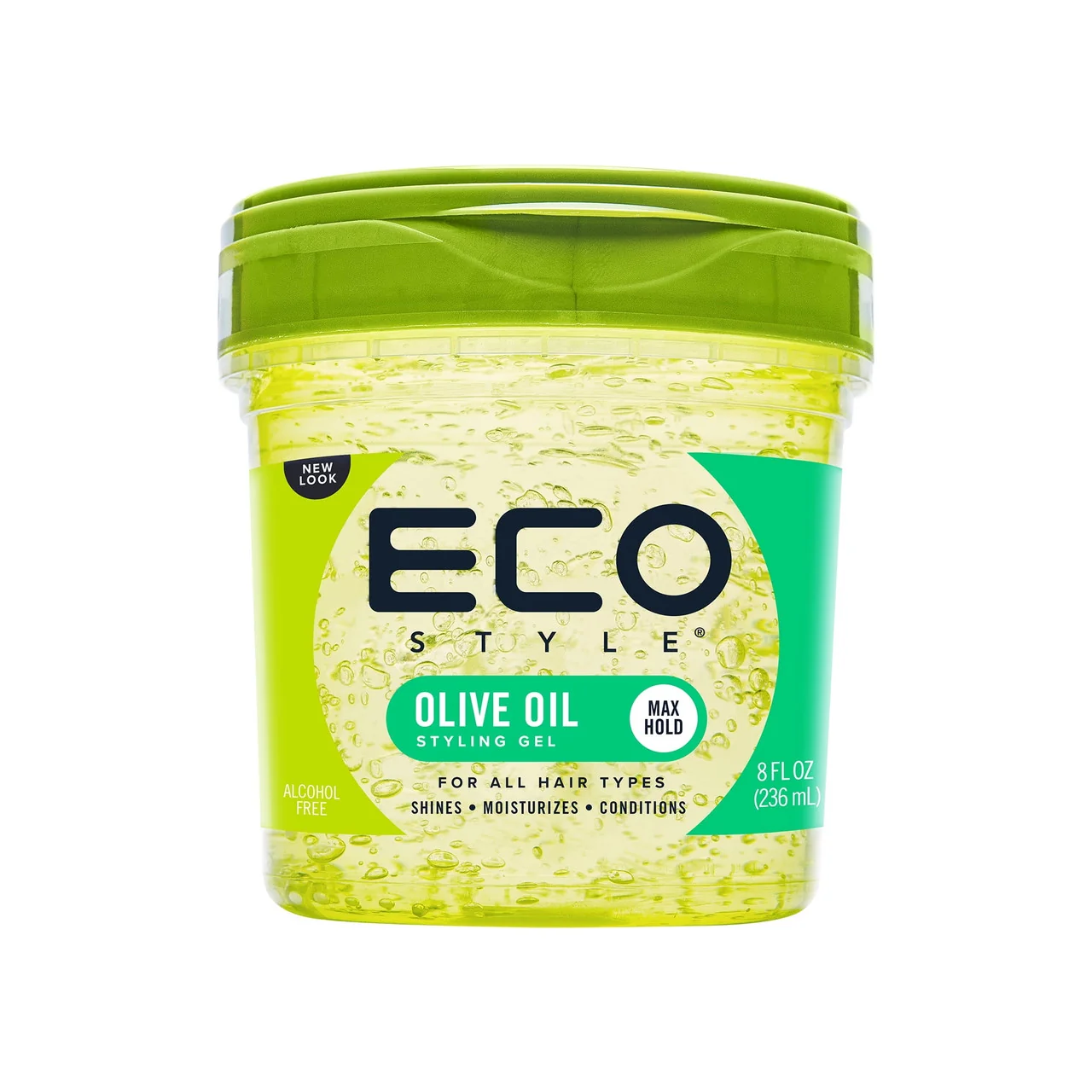 Certified Eco Professional Olive Oil Styling Hair Gel Maximum Hold For All Hair Types 8 Oz Enhanced