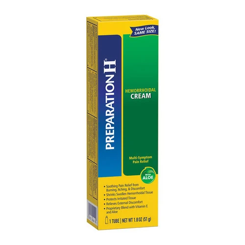 Powerful Preparation H Hemorrhoid Symptom Treatment Cream 1.8 Oz Recyclable