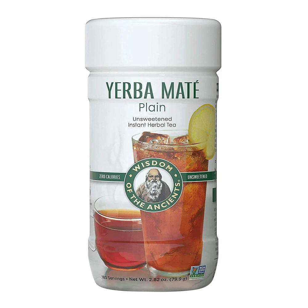 Fast Wisdom Of The Ancients Yerba Mate Instant Tea Unsweetened 2.82 Oz Functional