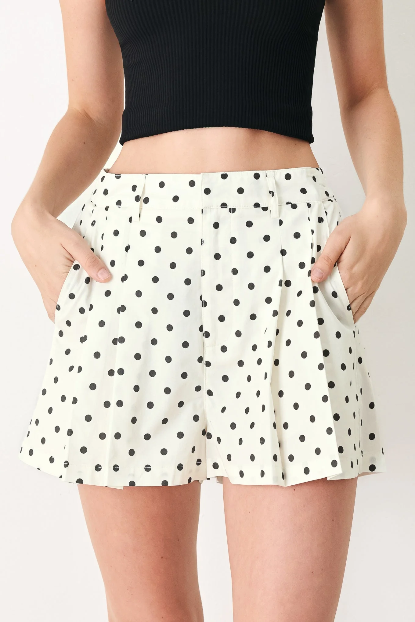Breathable Champagne Dots Woven Shorts Exclusive