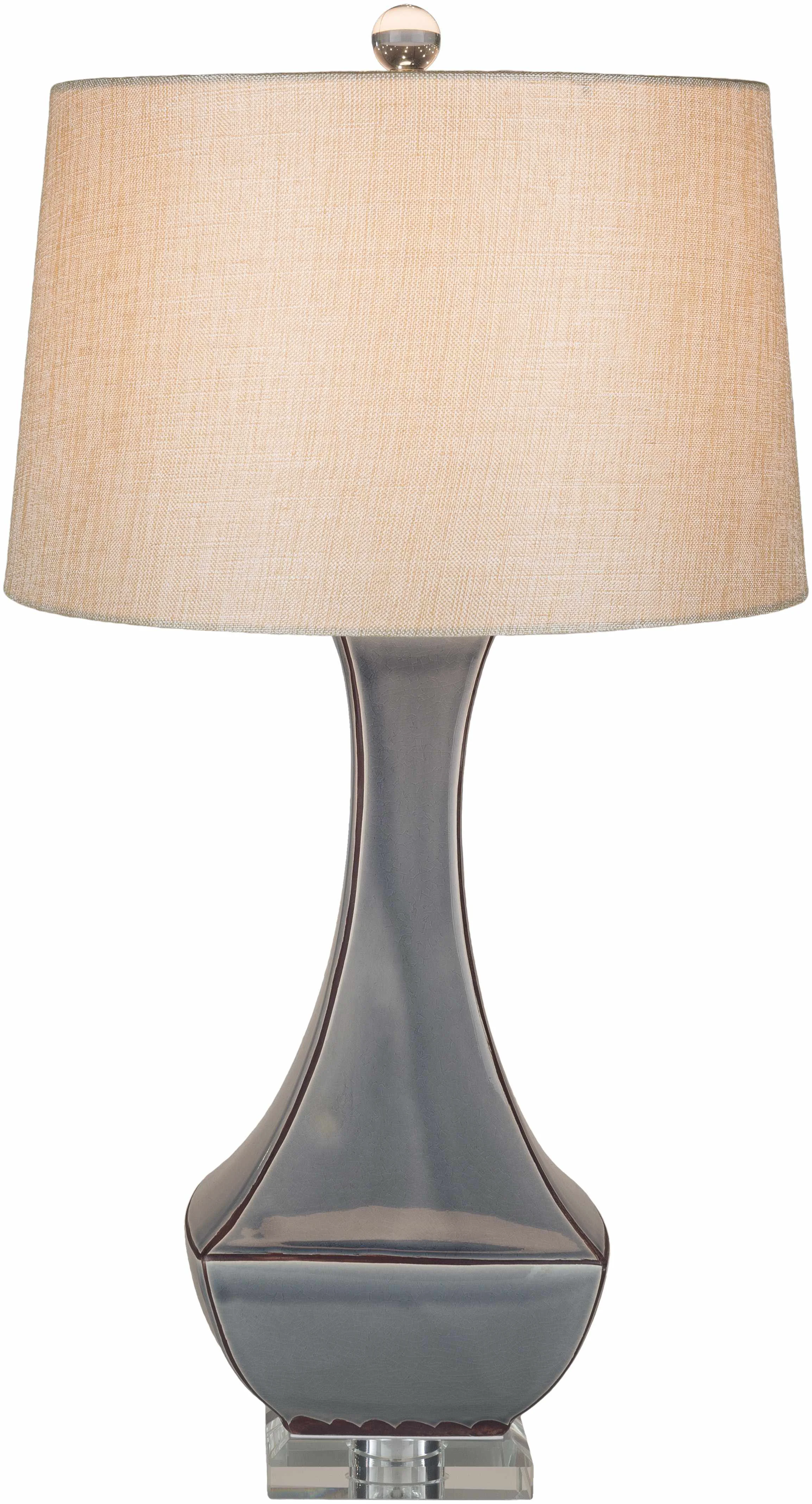 Reusable Kalilangan Gray Ceramic Table Lamp Eco-Friendly