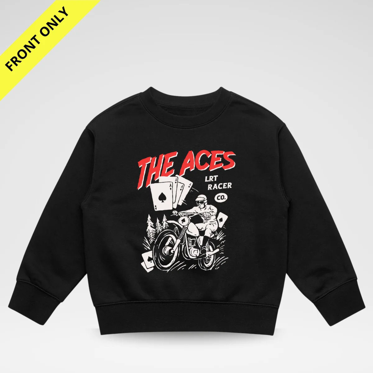Elegant Aces Crewneck - Front Only Environmentally Friendly