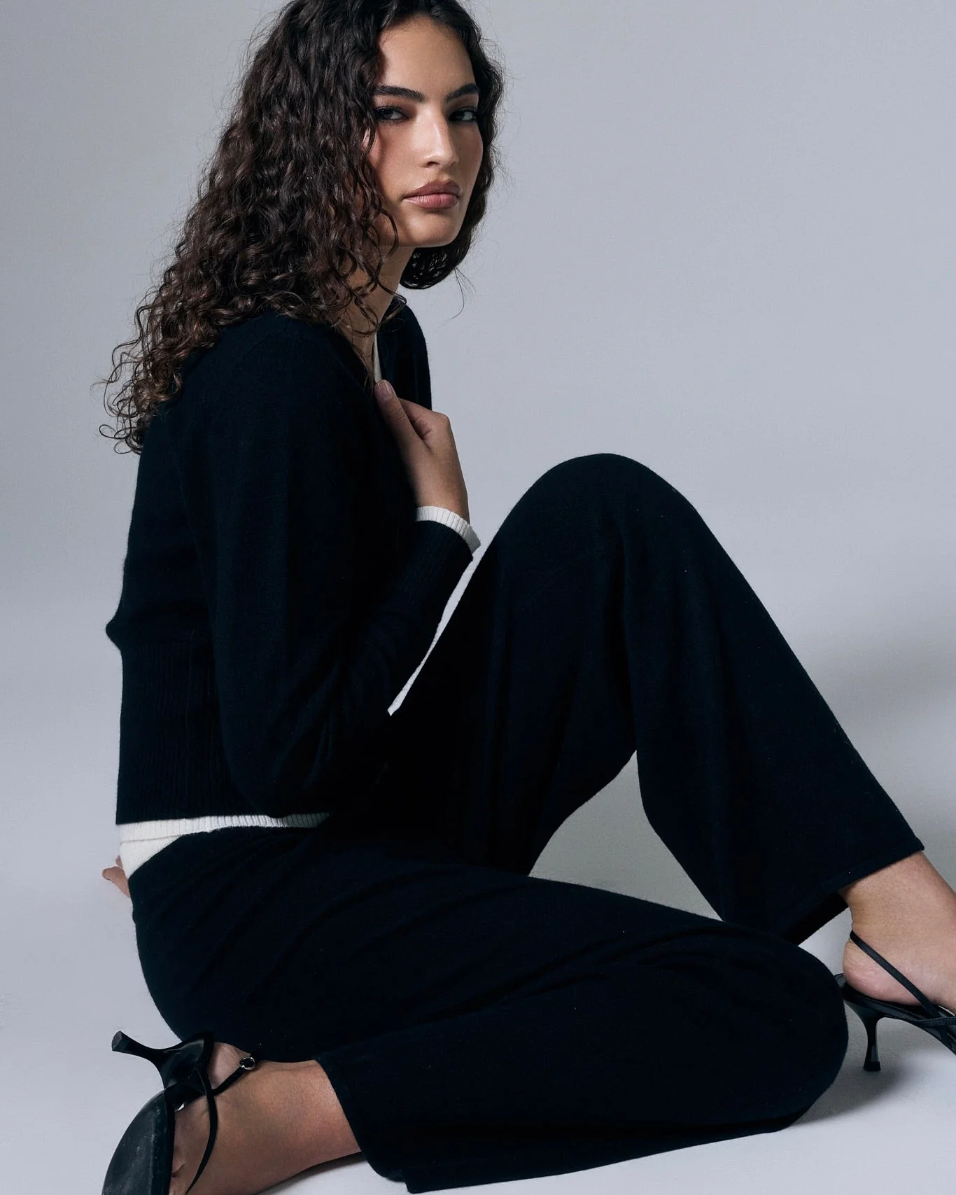 Quality Tove Layered Cashmere Pant - Jet Black Authentic