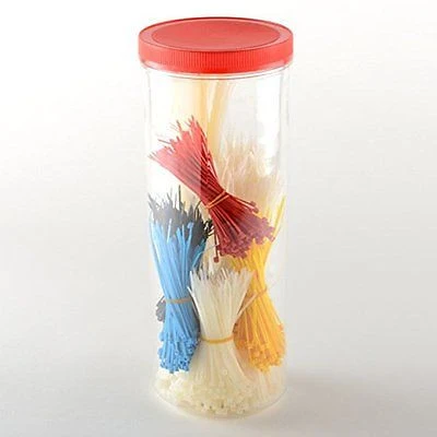 Stylish 1200 Piece Pack of Bulk Assorted Plastic Cable Zip Pull Tie Tye Cabletie Clamp Versatile