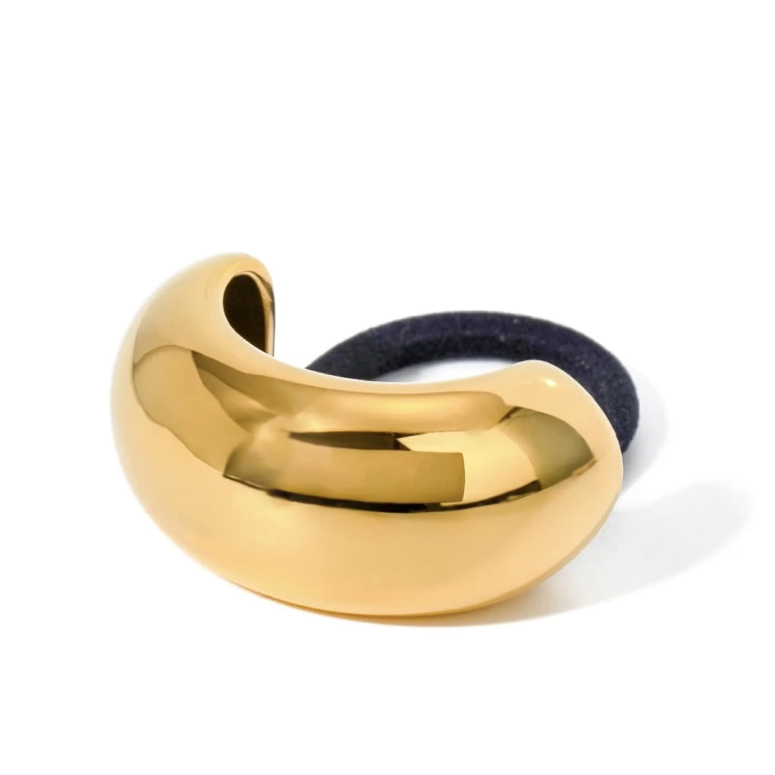 Versatile RIA Gold Hair Tie Set of 2 High-End