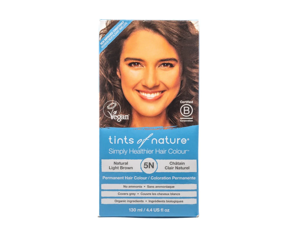 Superior Tints of Nature 5N Natural Light Brown Permanent Hair Colour 4.4 Oz Consistent