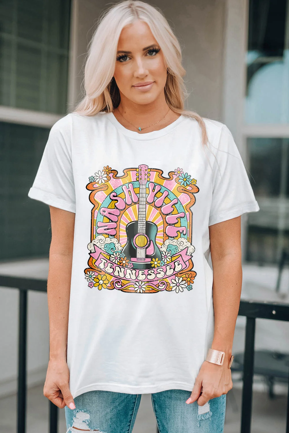 First-Class Threaded Pear Evelynn Country Music T Shirt Sustainable