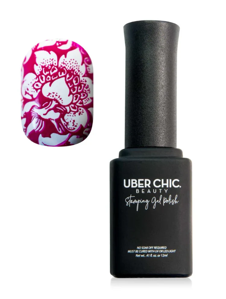 Outstanding Magenta Me Crazy - Stamping Gel Polish - Uber Chic 12ml Fine Crafted