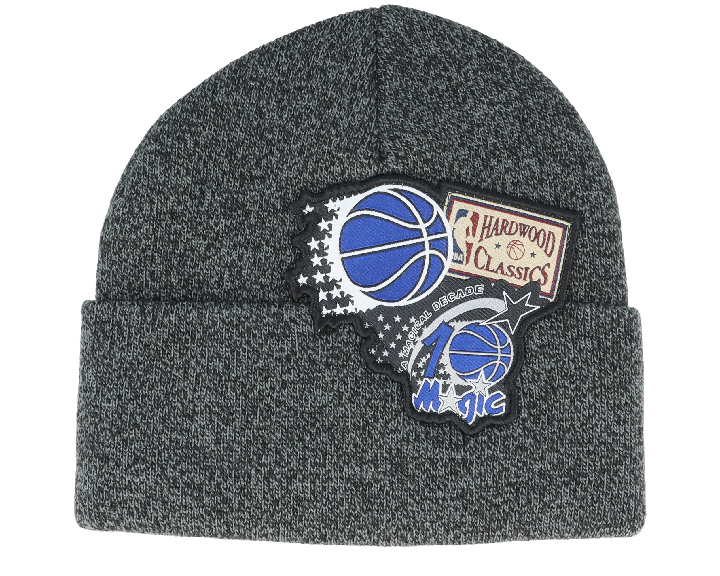 Enhanced Mitchell Ness Men's NBA Xl Logo Patch Knit Hwc Beanies Safe