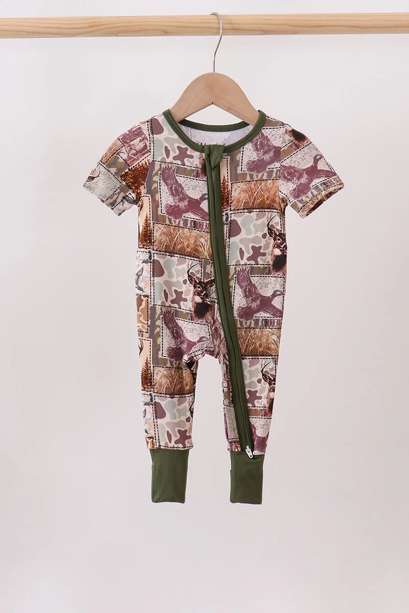 Efficient Forest Hunting Bamboo Romper Stylish