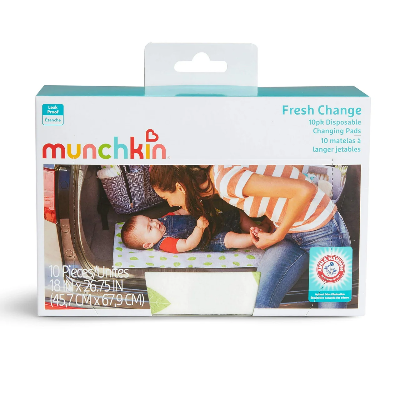 Contemporary Munchkin Arm And Hammer Disposable Changing Pad - 10 Ea Efficient