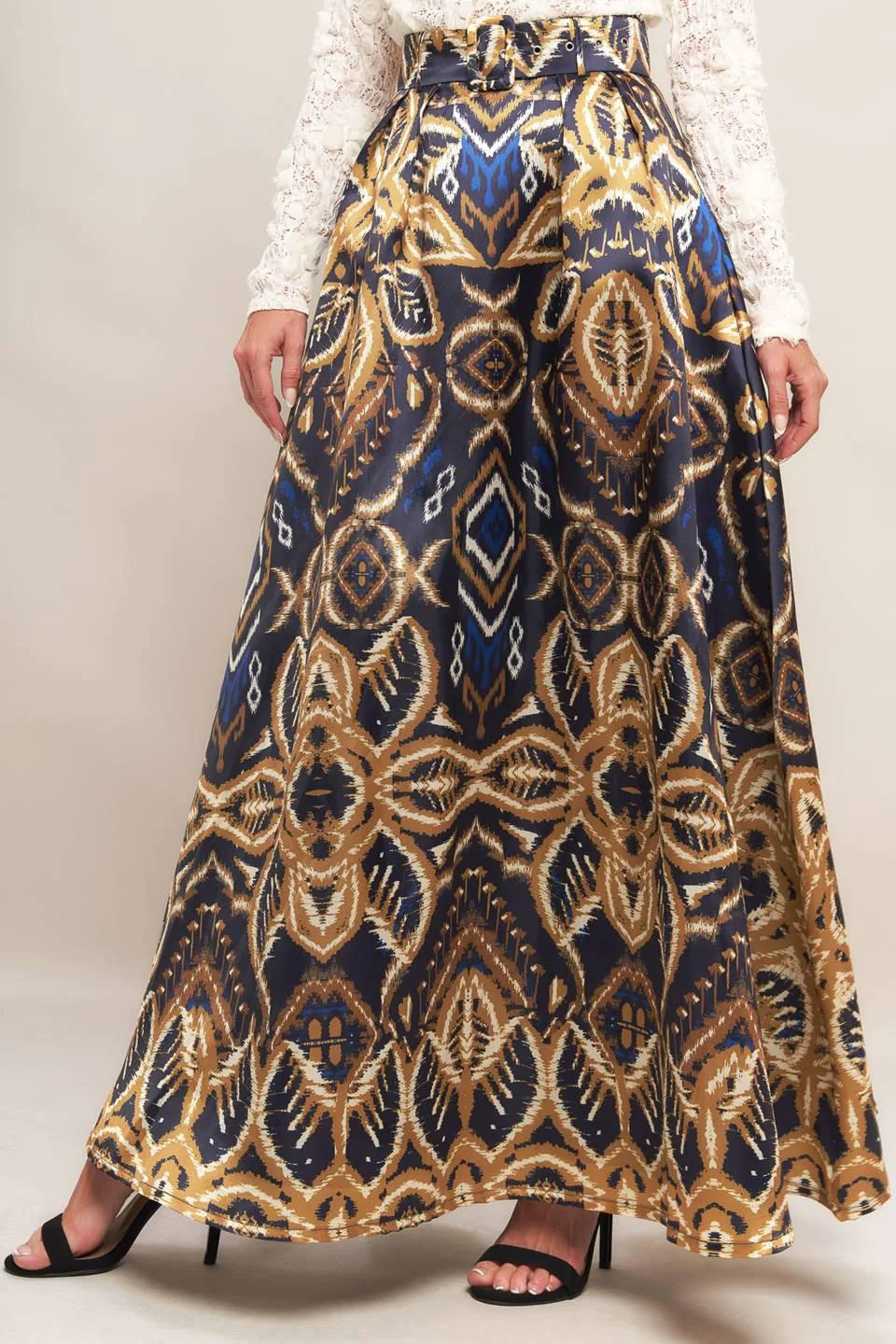 Lightweight Nightfall Drape Woven Maxi Full Skirt Next-Generation