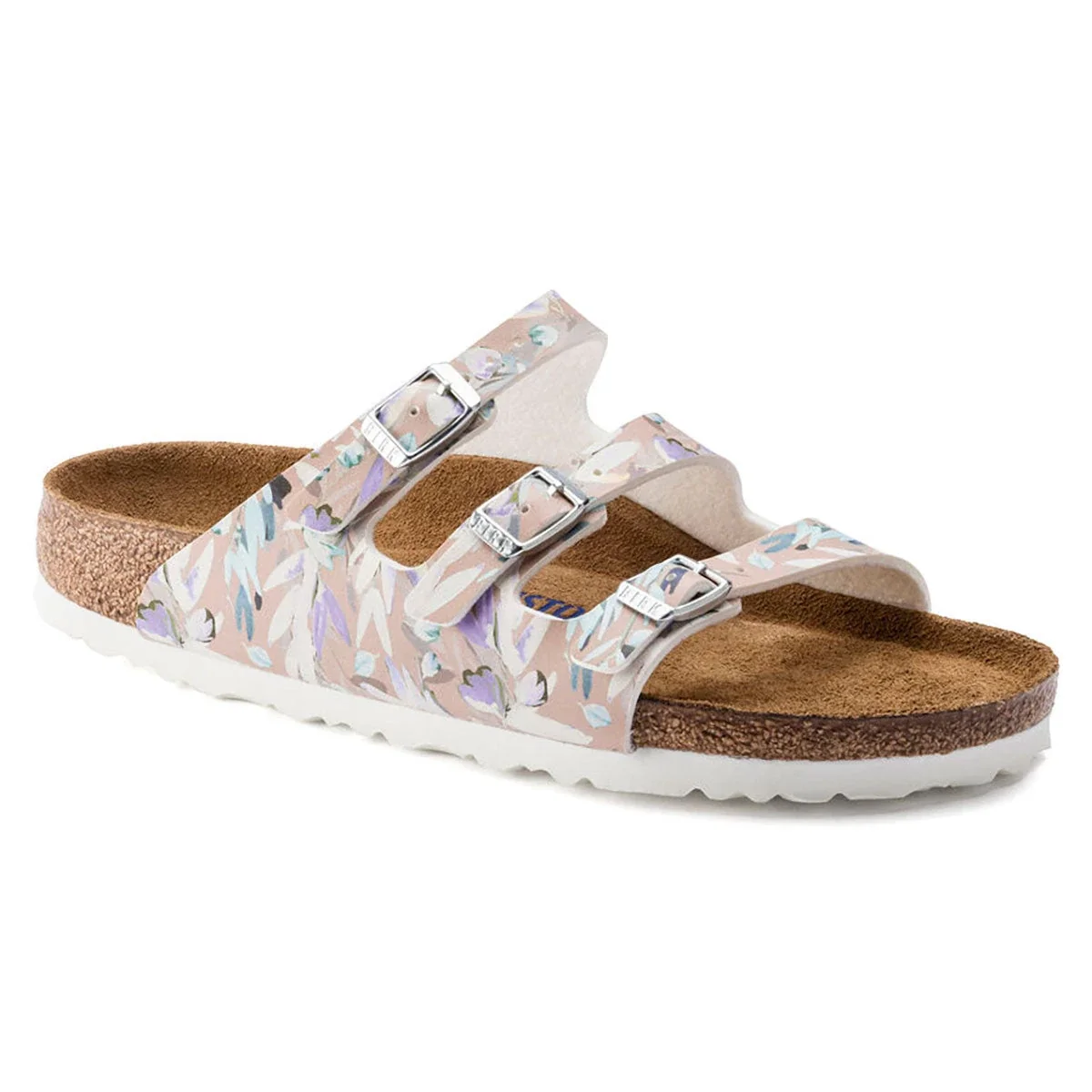 Official Birkenstock Florida Fresh Birko Flor Floral Fades Crystal Rose Sandals Sustainable