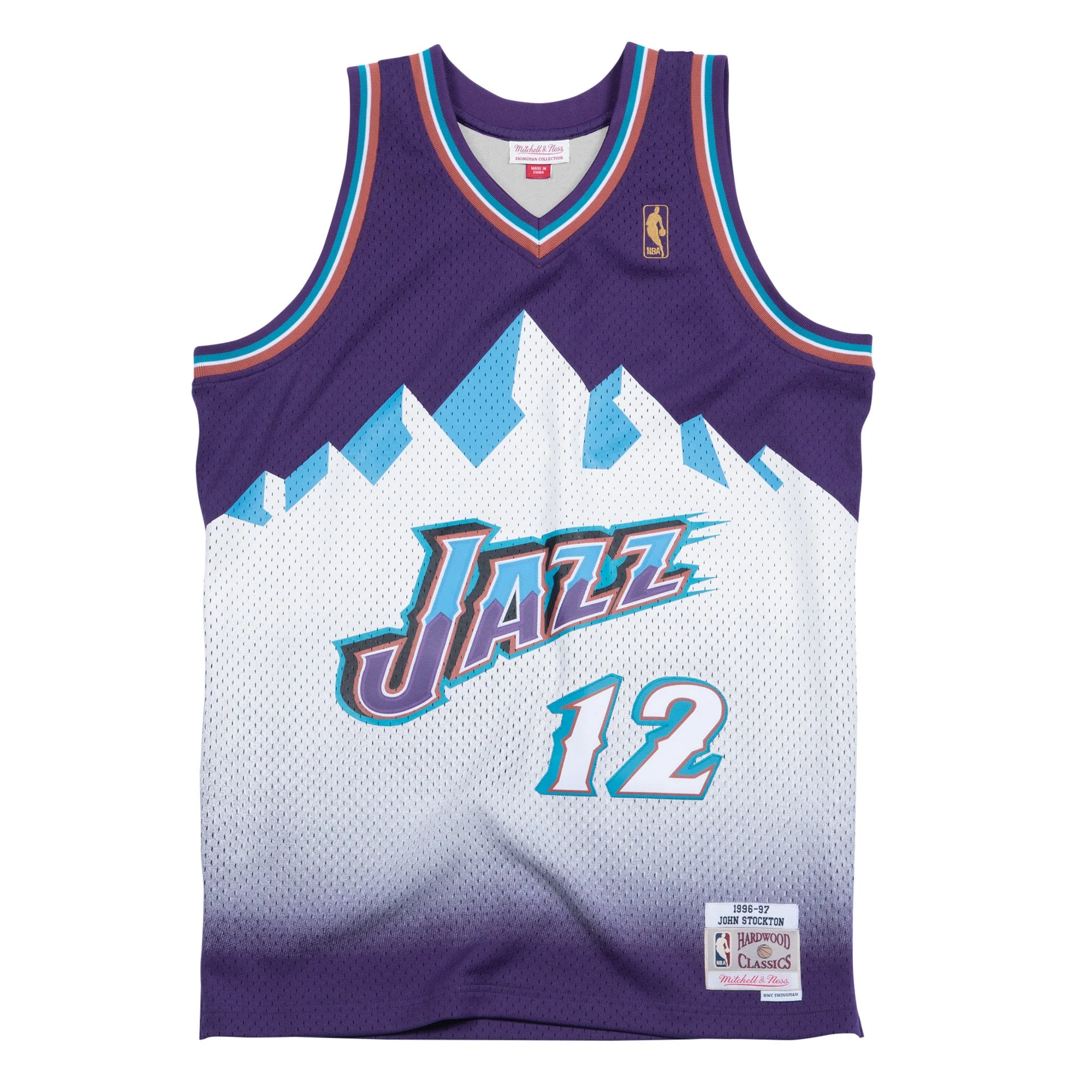 Consistent Mitchell Ness Men's NBA Swingman Road Jersey Jazz 96 John Stockton Jerseys Original Design