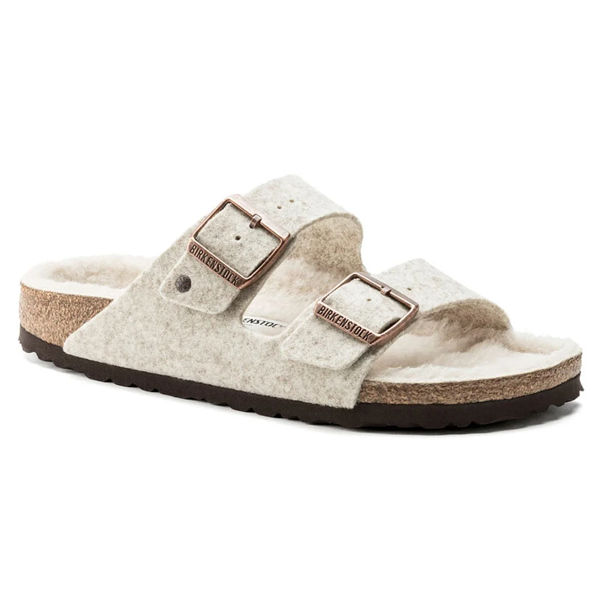 Powerful Birkenstock Women's Arizona Happy Lamb Wool Felt Sandals Sustainable