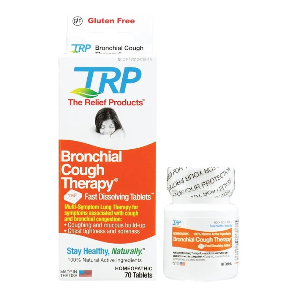 Recyclable The Relief Products Bronchial Cough Therapy Fast Dissolving Tablets 70 Ea Fine
