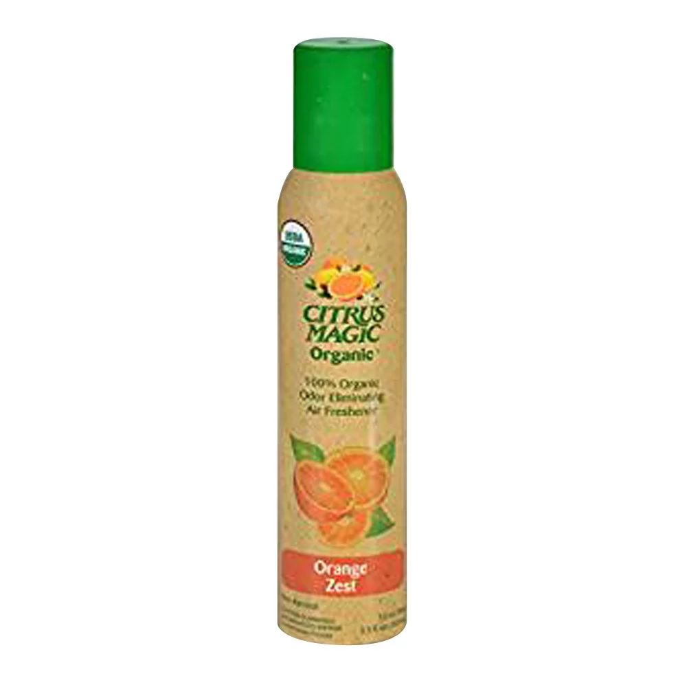Luxury Citrus Organic Odor Eliminating Air Freshener Orange Zest 3.5 Oz High-End