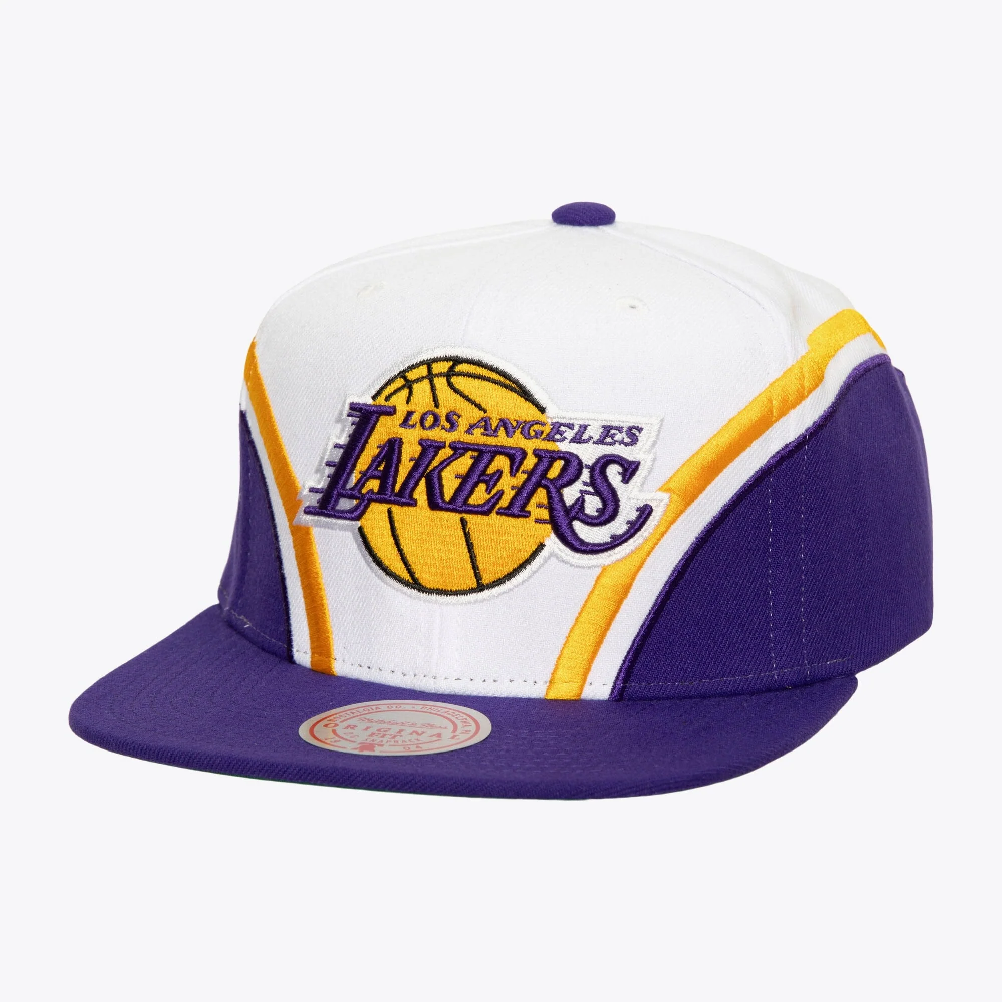 Original Mitchell Ness Men's NBA Overhead Snapback Lakers Snapback Caps Refined