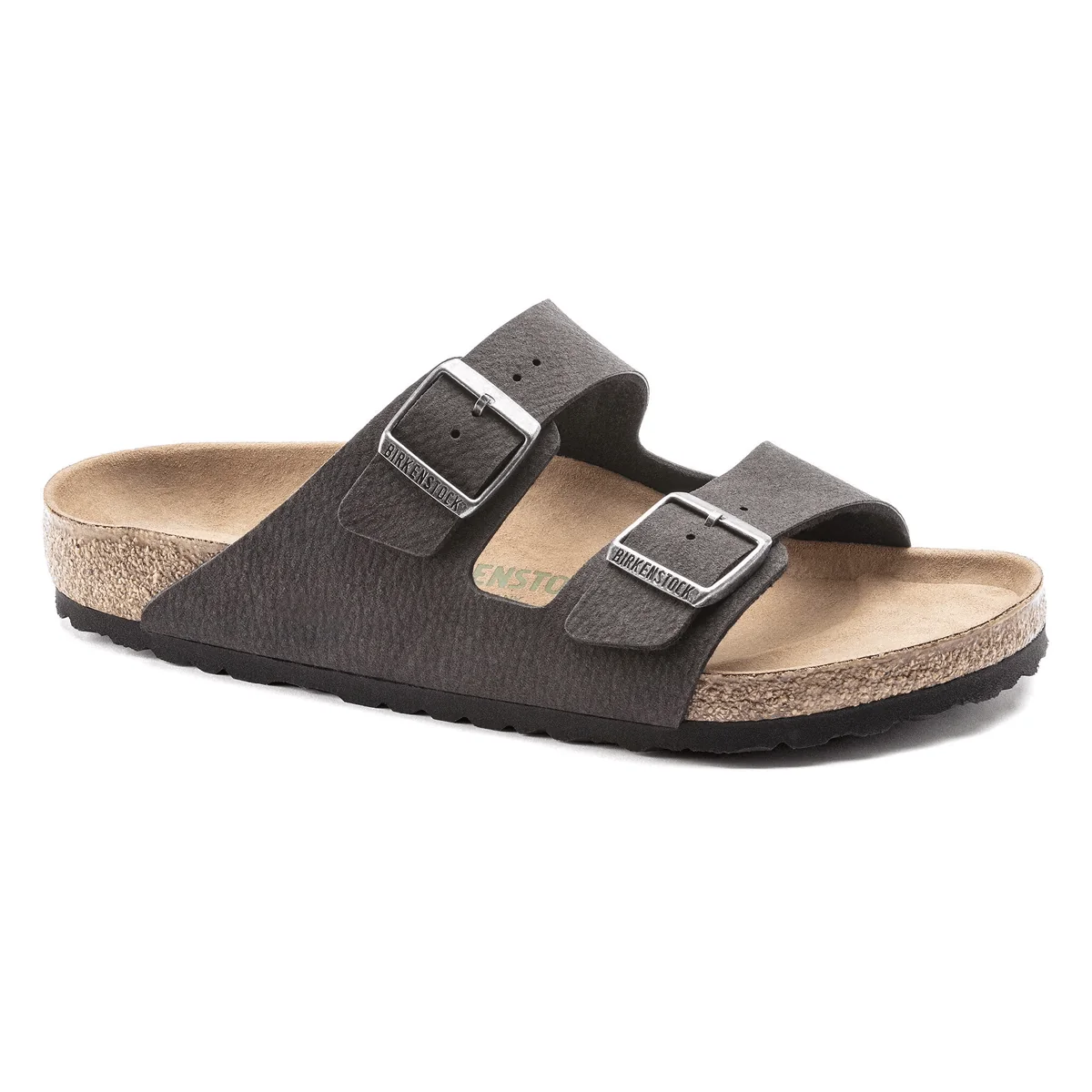 Smart Birkenstock Arizona Vegan Microfiber Desert Dust Black Sandals Convenient