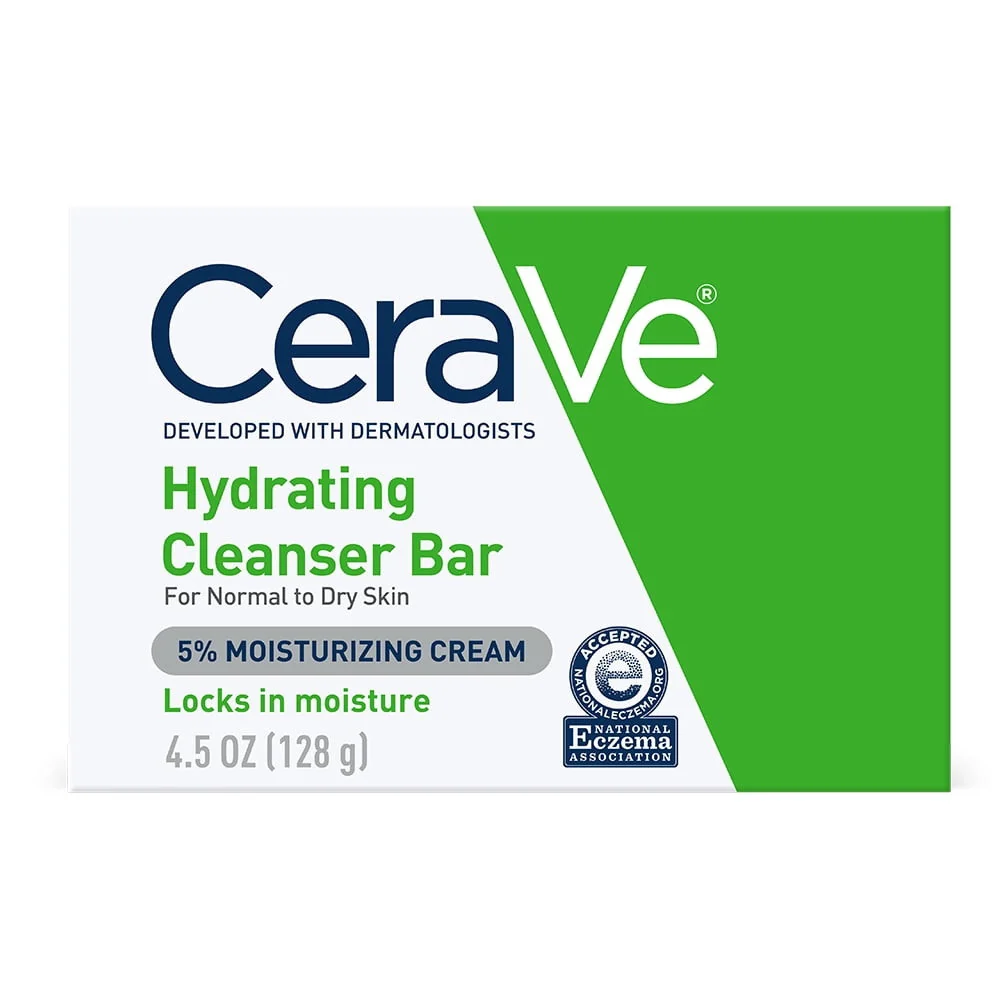 Next-Generation Cerave Hydrating Cleansing Bar For Dry To Normal Skin 4.5 Oz Organic