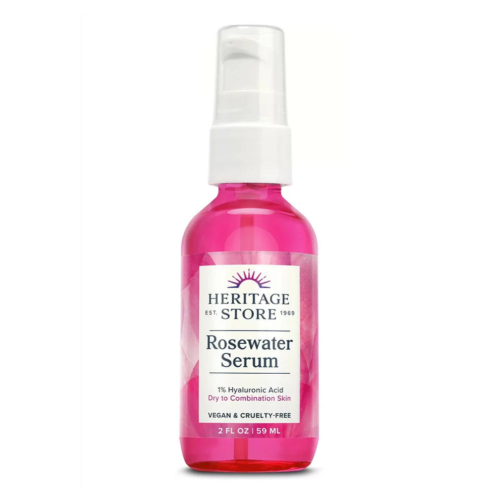 Efficient Heritage Store Rosewater Serum Younger Looking Skin 2 Oz Solid