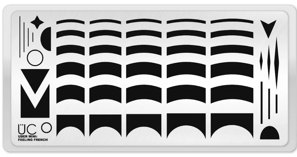 Professional Feeling French - Uber Chic Mini Stamping Plate High-Performance