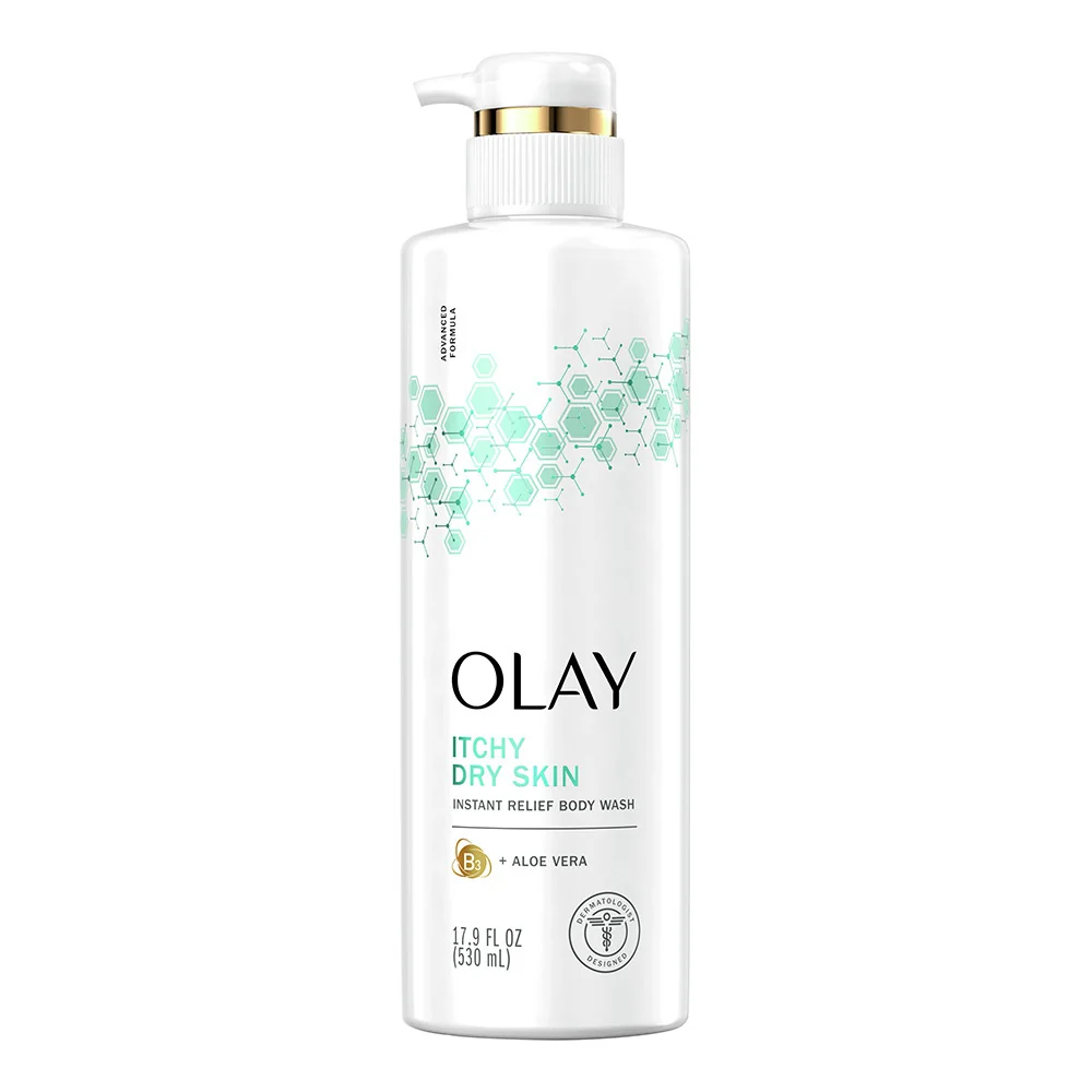 Powerful Olay Instant Relief Body Wash with Vitamin B3 Complex and Aloe Vera 17.9 Oz Superior