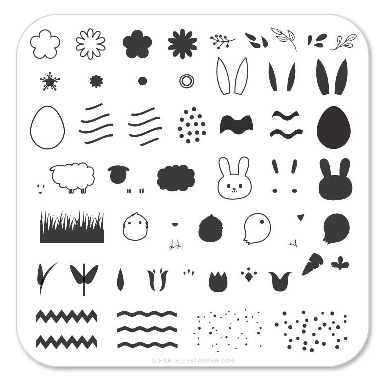 Excellent Easter 2 CjSH-07 - CJS Small Stamping Plate Breathable