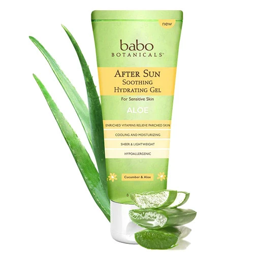 Authentic Babo Botanicals After Sun Soothing Hydrating Aloe Gel For Sensitive Skin 8 Oz Flexible