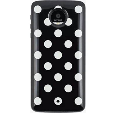 Dependable Kate Spade New York Cell Phone Case for Motorolo Z Droid Z Play Droid - Le Pavillion Black Cream Next-Generation