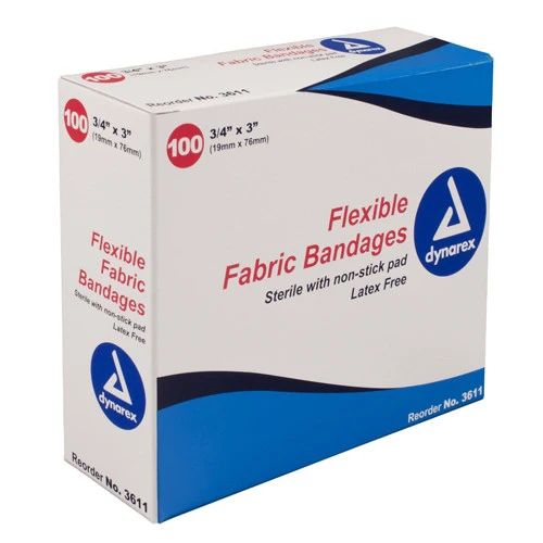Detailed Flexible Fabric Adhesive Bandages 3 4 Inches X 3 Inches 100 Ea Original