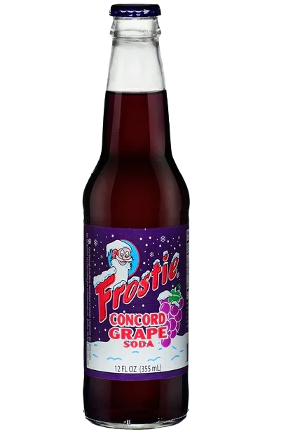 Clean Frostie Grape Soda 12 oz. Unique