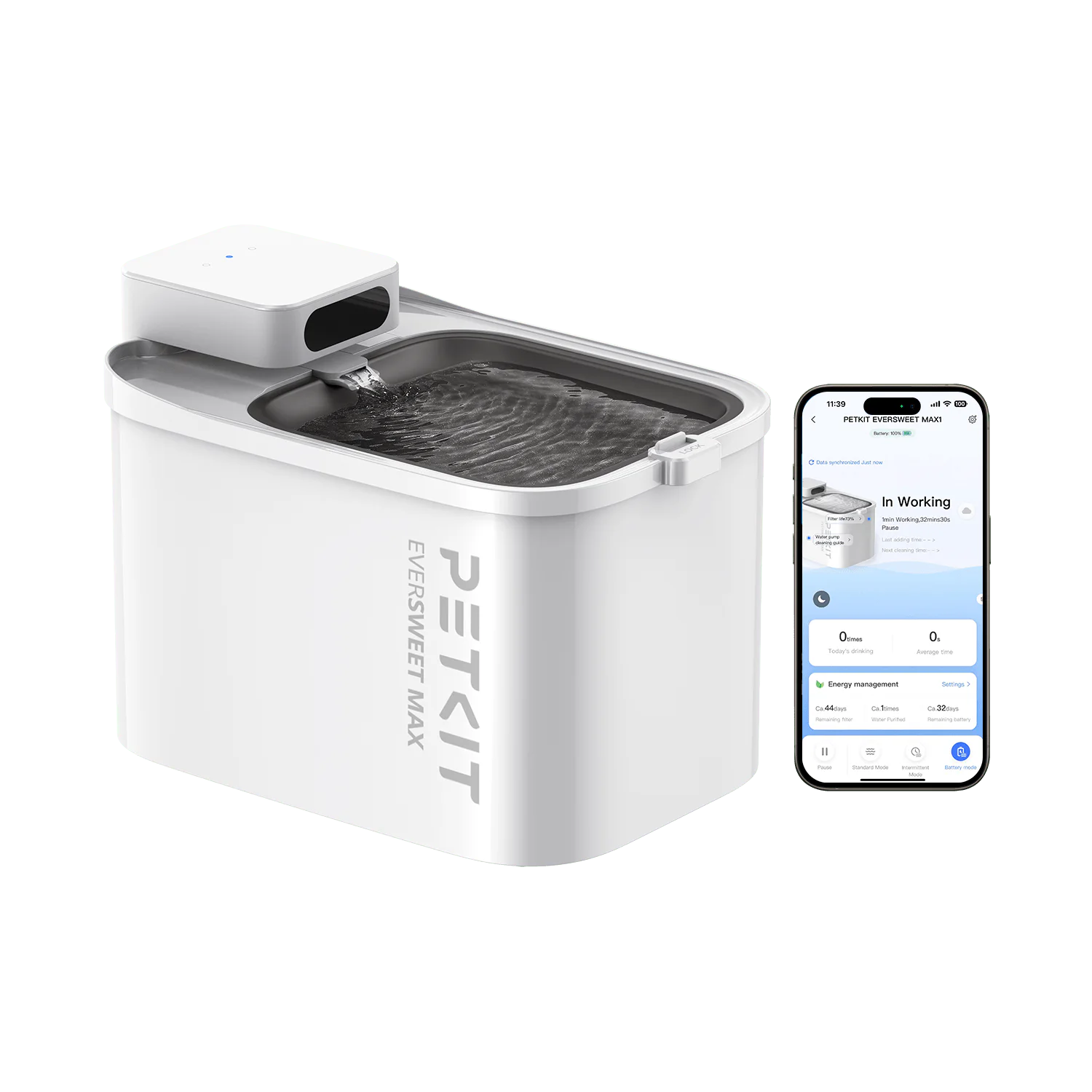 Crafted EverSweet Max Cordless Pet Water Fountain Modern