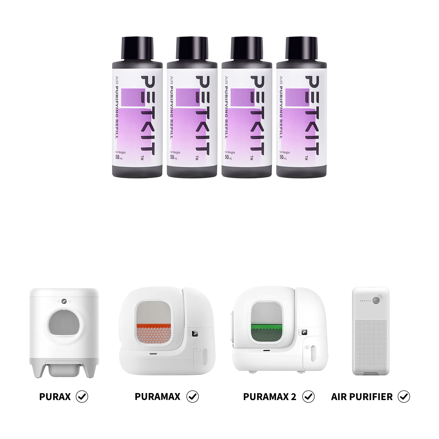 Original Design Purifying Liquid Refill（4 Bottles） Fast