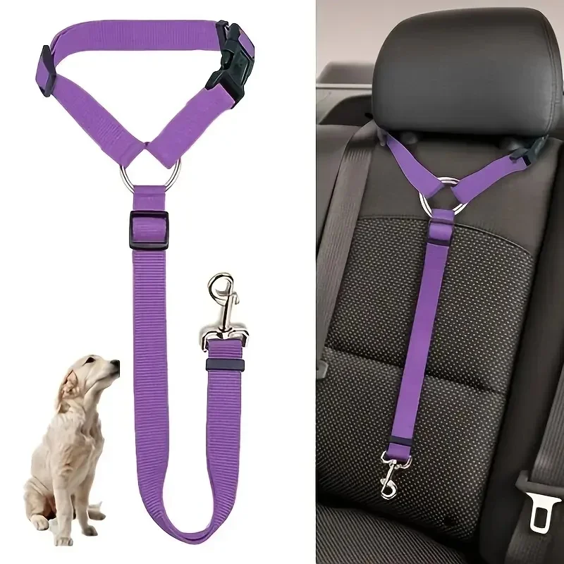 Fine Adjustable Car Seat Belt Safety Rope for Dogs Cats First-Class